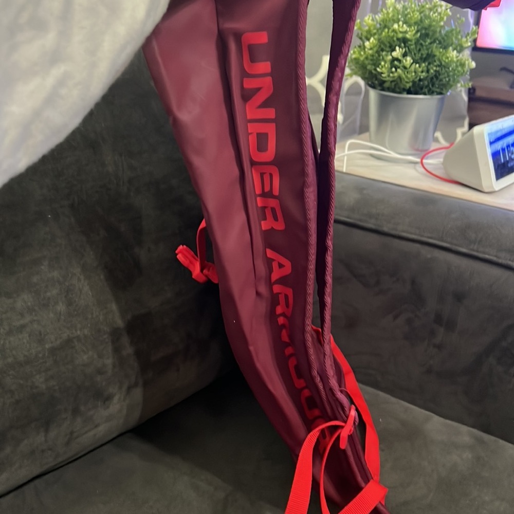 Under Armour Maroon Knapsack Backpack - image 7
